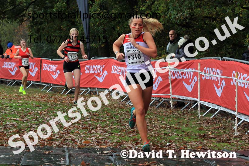 Womens Under-17s, 2022 National Cross Country Relays, Berry Hill Park, Mansfield.  Photo: David T. Hewitson/Sports for All Pics